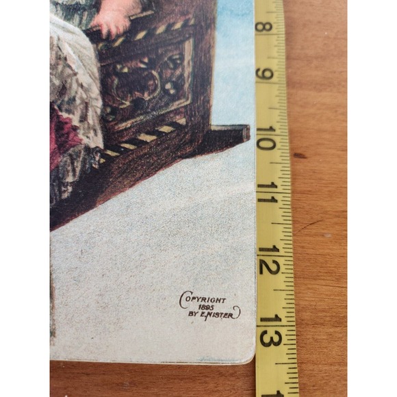 3 Vintage Moonlight & Roses Mounted Prints Hanging Wall Art Victorian Children - Picture 5 of 12